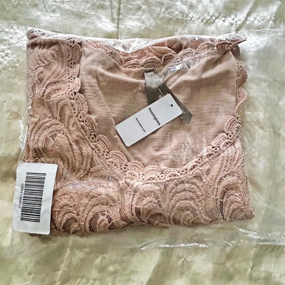 TOP, CROCHET, BLUSH PINK, SZ 5X, CAP SLEEVES, RELAXED FIT, PENNINGTONS, IN ORIGI - Picture 9 of 12